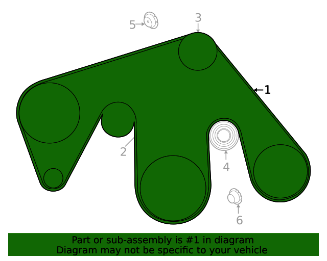 20202023 Nissan Frontier Serpentine Belt 117209BU0A Nissan Parts Plus