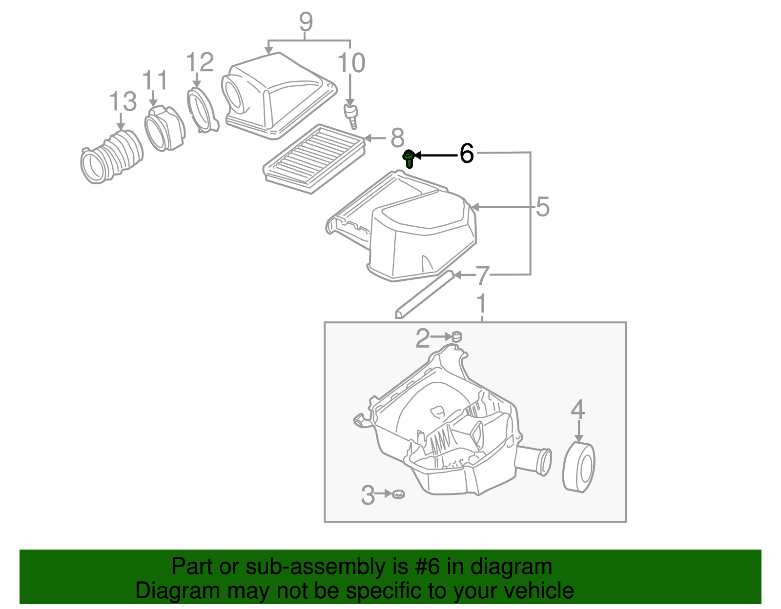 Air Cleaner Housing Bolt - GM (12482804)