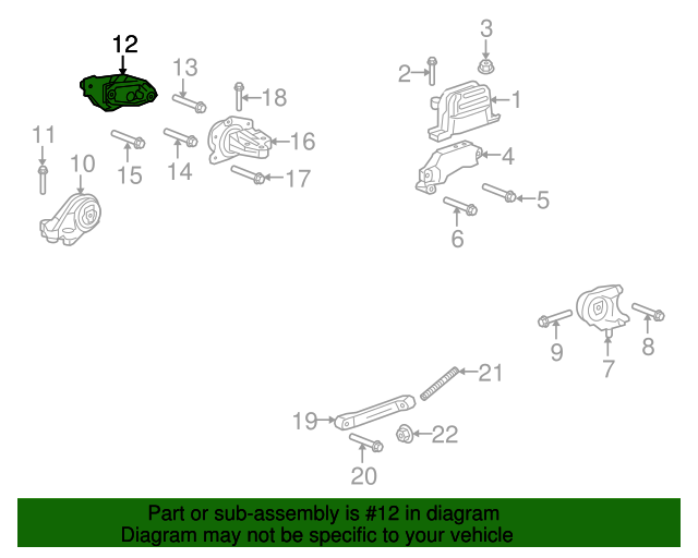 GM OEM-Transmission Mount Bracket 25789180