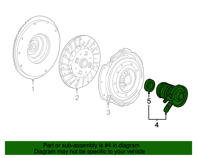 19922011 Ford OEM Slave Cylinder 9L5Z7A508A Ford Parts Center