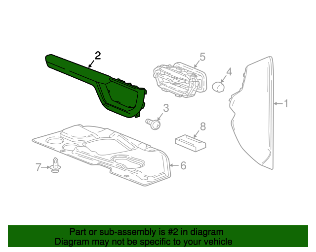 20172020 GMC Acadia Luxury Brown Driver Side Instrument Panel Trim