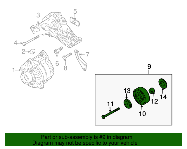 119257S00B Idler Pulley 20042015 Infiniti Discount Infiniti Parts