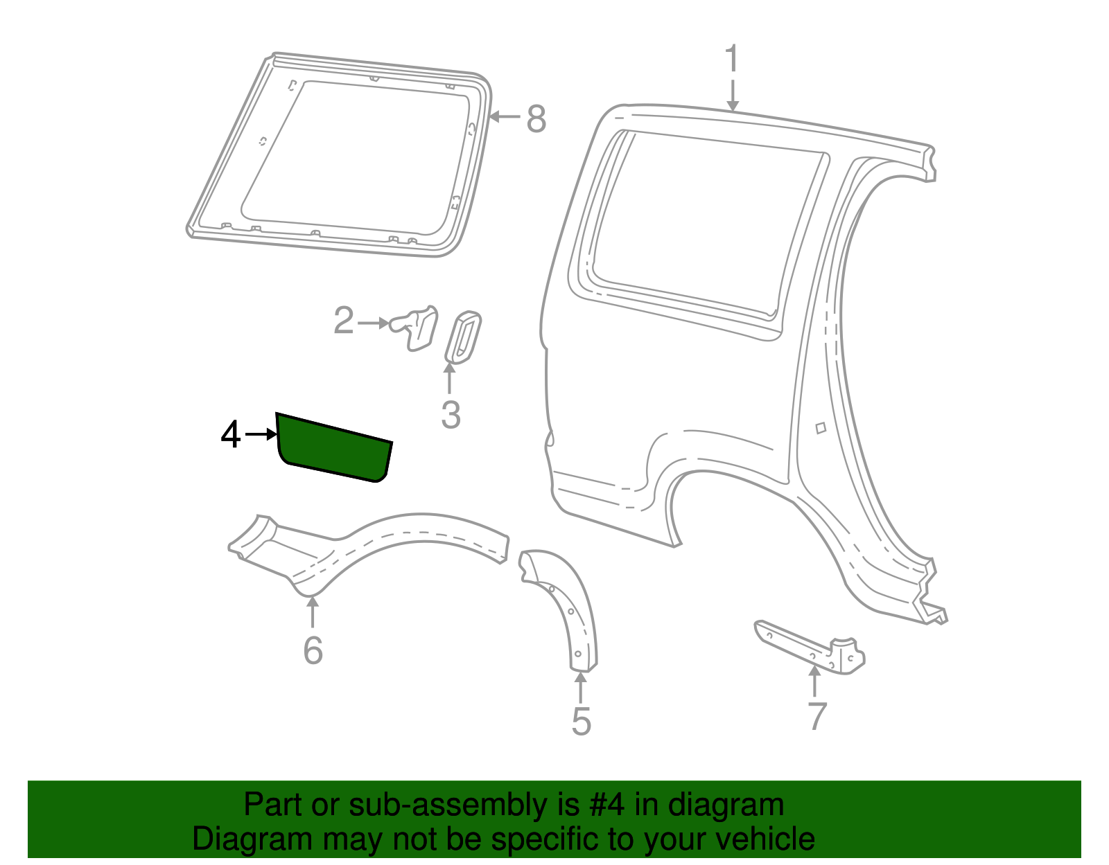 Body Side Molding - Ford (YL2Z-7829038-AAPTM)