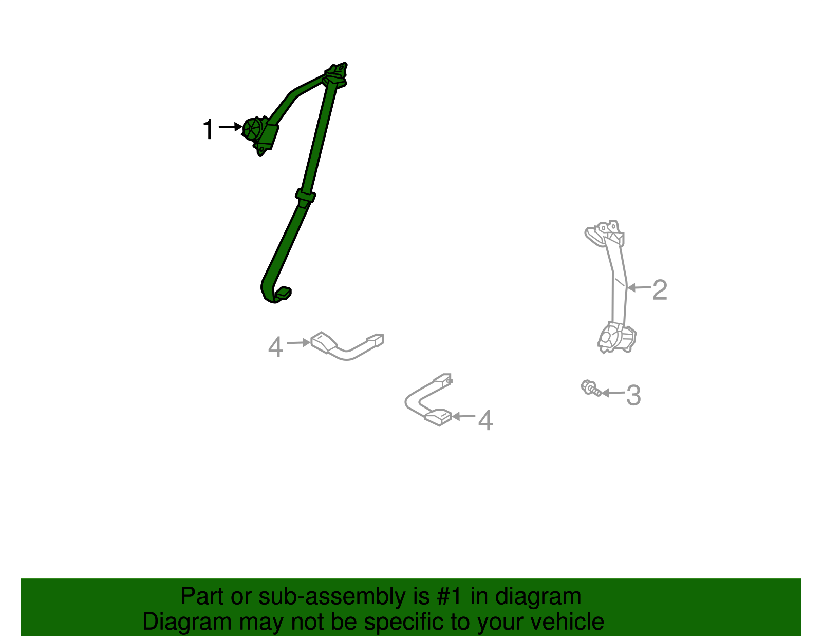 2005-2007 Infiniti G35 Belt & Retractor 88844-AC803 | Grand Infiniti Parts