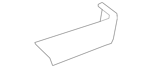 Rear Passenger Side Door Armrest Cover Trim - GM (84317066)