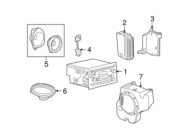 GM Genuine Parts 15186674 Windshield Side Garnish Molding With Radio Speaker