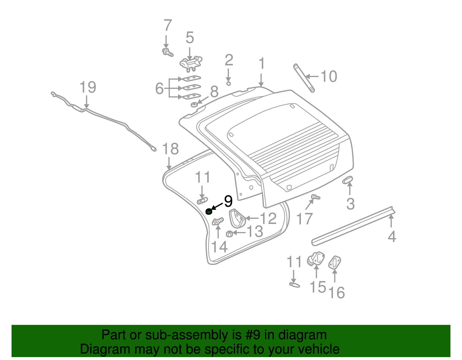 Multi-Purpose Nut - GM (20626295)