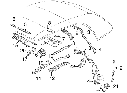 Frame & Components for 2000 Pontiac Sunfire #0