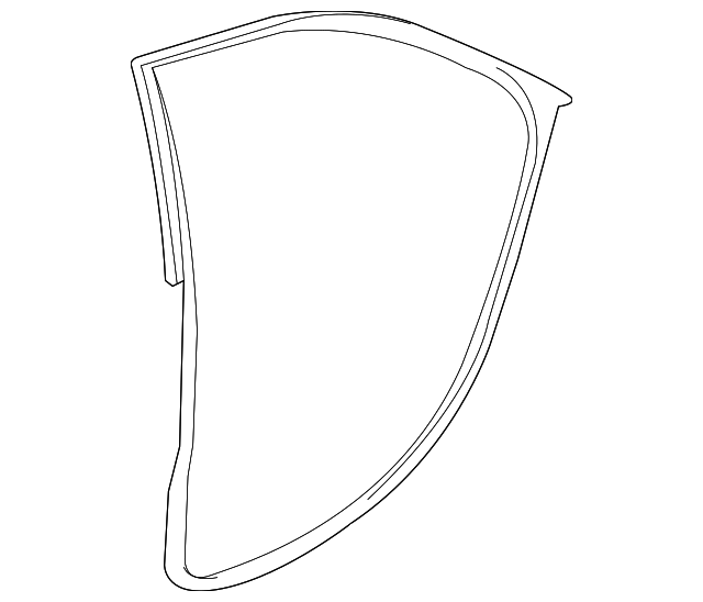 Rear Passenger Side Door Weatherstrip - Cadillac (84136389)