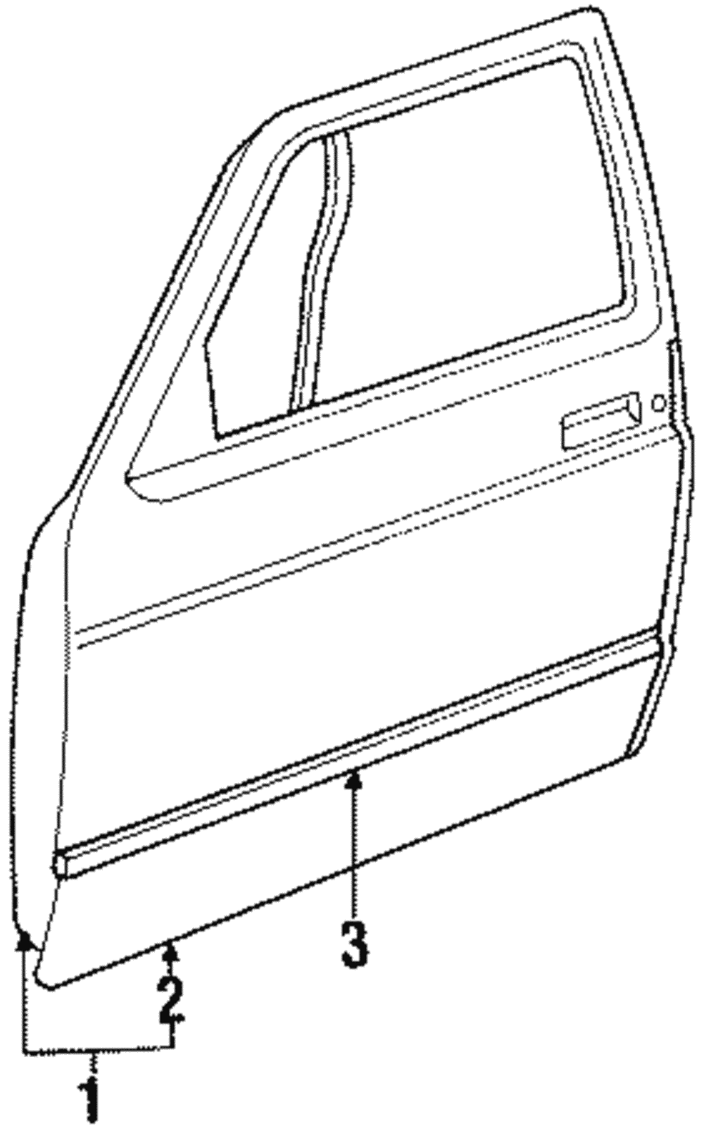 Molding Assembly, Front S/D     *Right-hand    <Use 1C5N - GM (12477596)