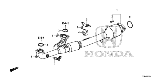 Exhaust Pipe (V6) for 2014 Honda Accord #0