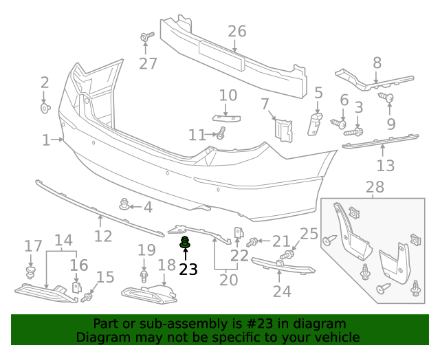 20122024 Honda Bumper Cover Heat Shield Clip 91505TM8003 hondapartswd