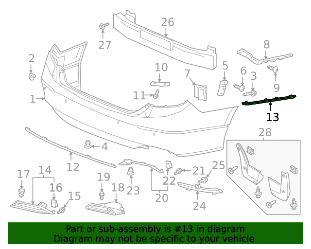 71560TVAA50 Side Molding 20182022 Honda Accord Honda Parts Online