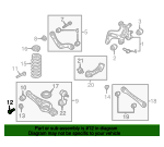 Lower Control Arm Mount Bolt - Kia (52712-2G000)