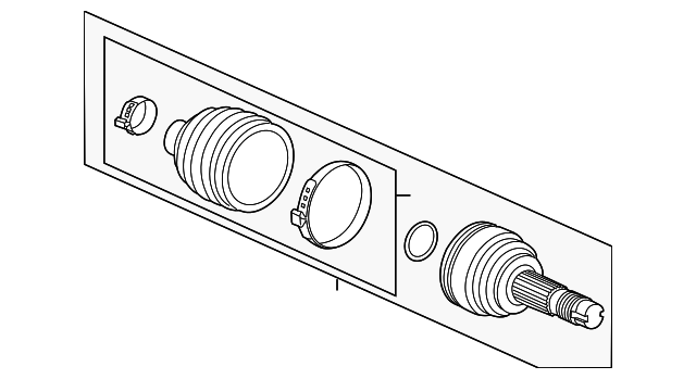 Front Passenger Side Wheel Half-Shaft Constant Velocity (CV) Outer Joint - GM (95908459)