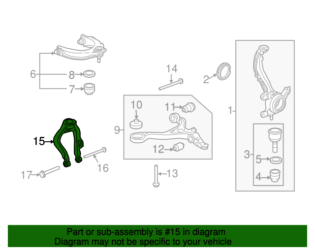 51281TA0A01 Fork, L Front Shock Absorber 20082012 Honda Accord