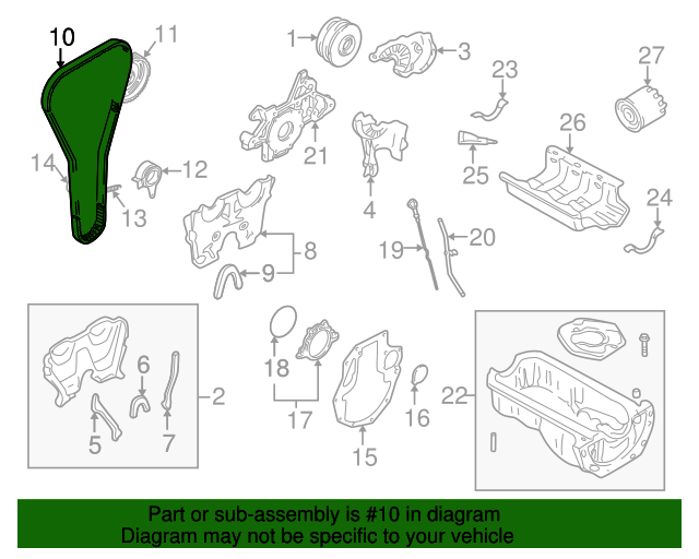 19902005 Mazda Timing Belt B6S712205D