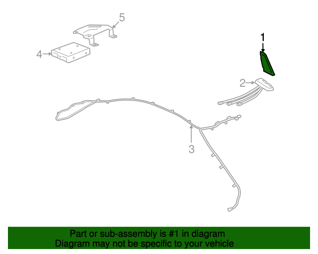 GM Genuine Parts 25815079 Roof Antenna – For OnStar, Digital Radio, Mobile Phone & GPS Navigation - View #4