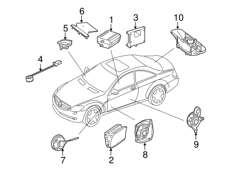 Sound System for 2007 Mercedes-Benz CL 550 #0