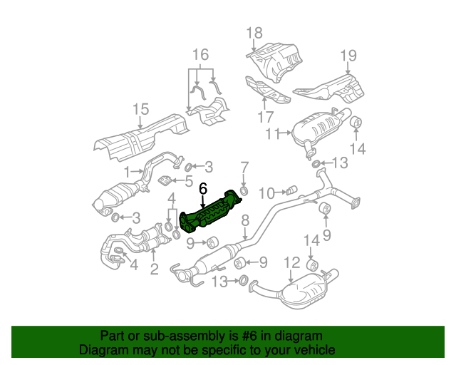 2005 Mazda 6 Catalytic Converter AJB420550A