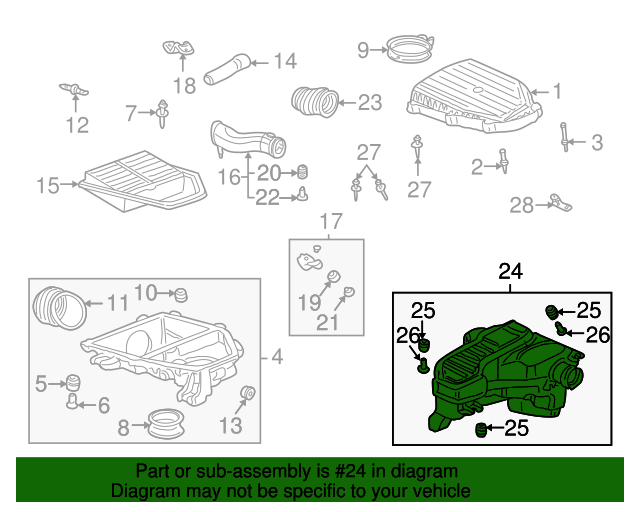 17230PLMA00 Chamber Assembly, Resonator 20012005 Honda Civic