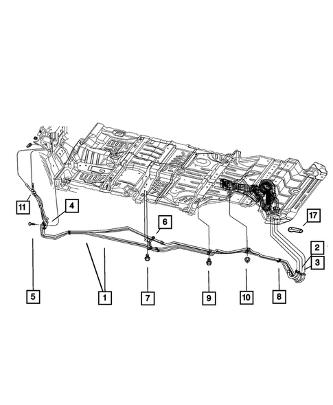 Air Conditioner and Heater Plumbing for 2003 Dodge Durango #2