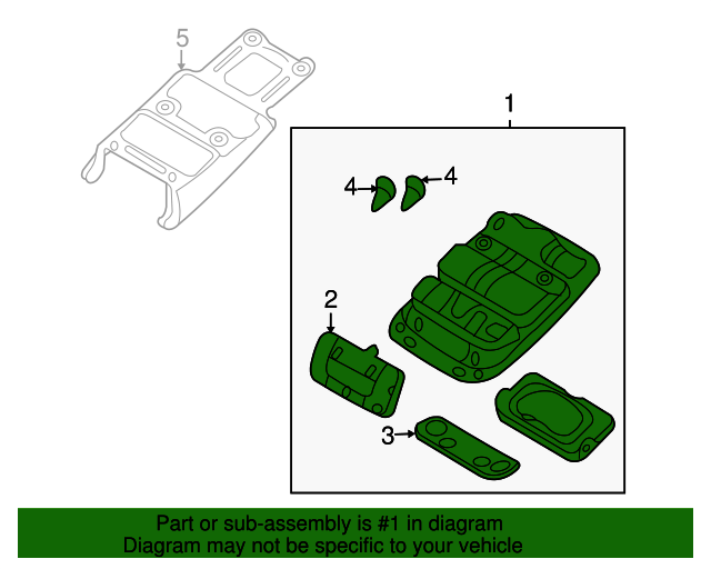 20062010 Kia Sedona Overhead Console 928204D102TW Kia Parts Store Kia Wholesale Parts Phoenix