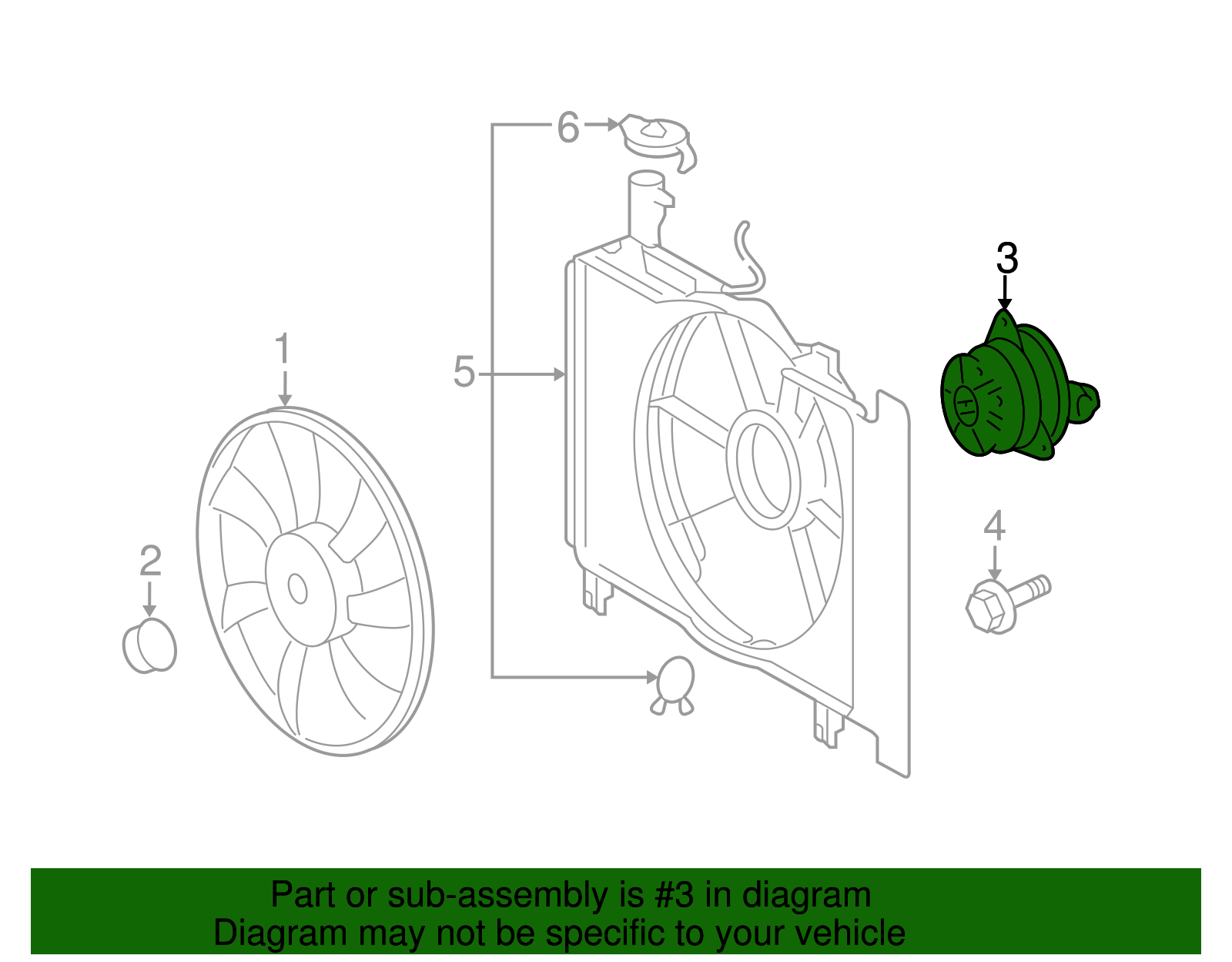 Fan Motor - Scion (16363-0M020)