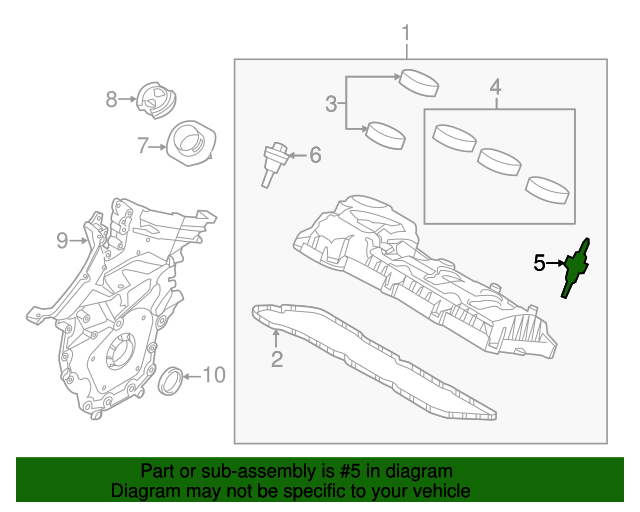 20072023 Ford OEM Engine Valve Cover Grommet 7T4Z6C519C Ford Parts