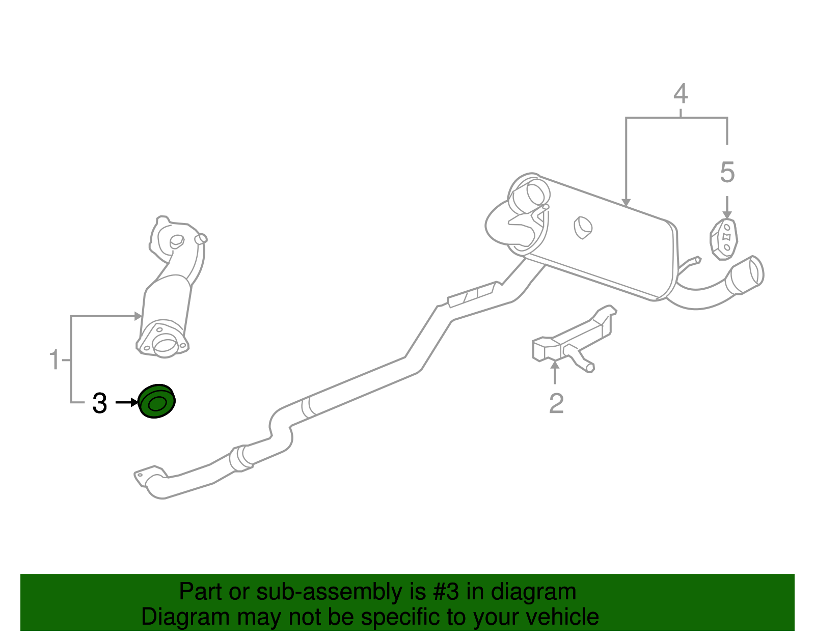 Exhaust Manifold Pipe Seal - GM (15105884)