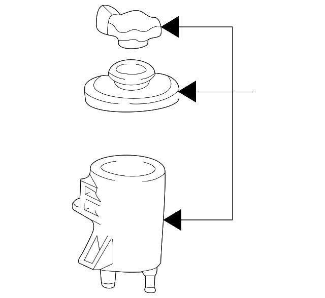 Genuine OEM Ford Part Power Steering Reservoir 5L3Z3A697AA