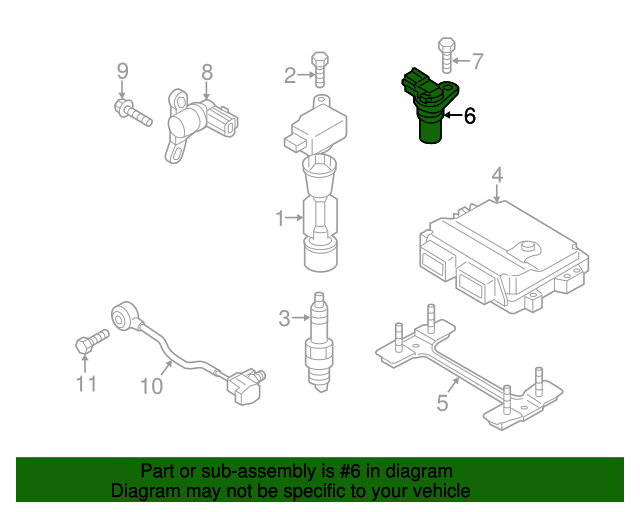 20162021 Mazda MX5 Miata Camshaft Position Sensor P51B18230