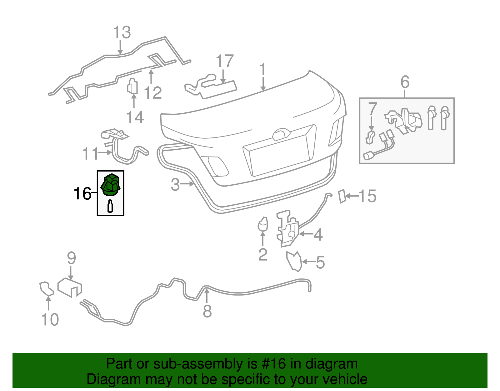 81330-02010 - 1994-2019 Toyota - Lamp Assembly, Luggage Compartment, No ...