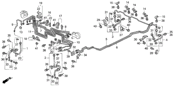 Brake Lines (2) for 1994 Honda Prelude #0