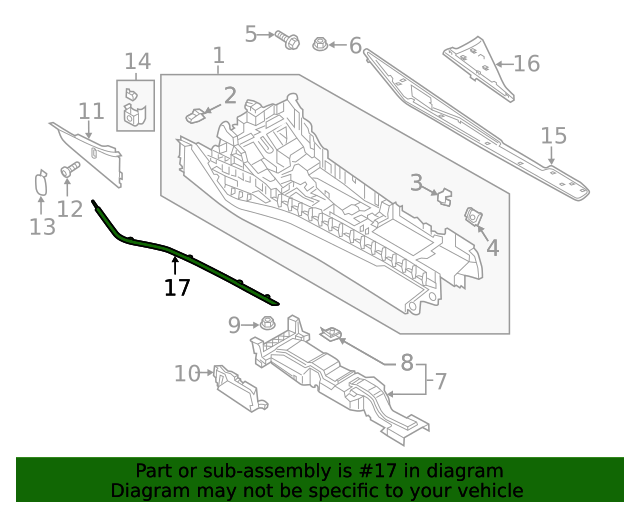 2019-2024 Audi Light Bar 4K1-947-093 | OEM Parts Online 