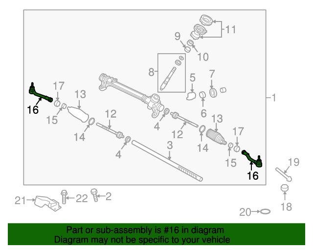 20162020 Kia Optima Outer Tie Rod 56820E6000 OEM Parts Online