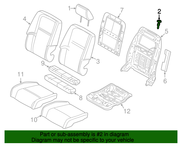 20112020 Dodge Journey Headrest Guide 1RL05HL1AA