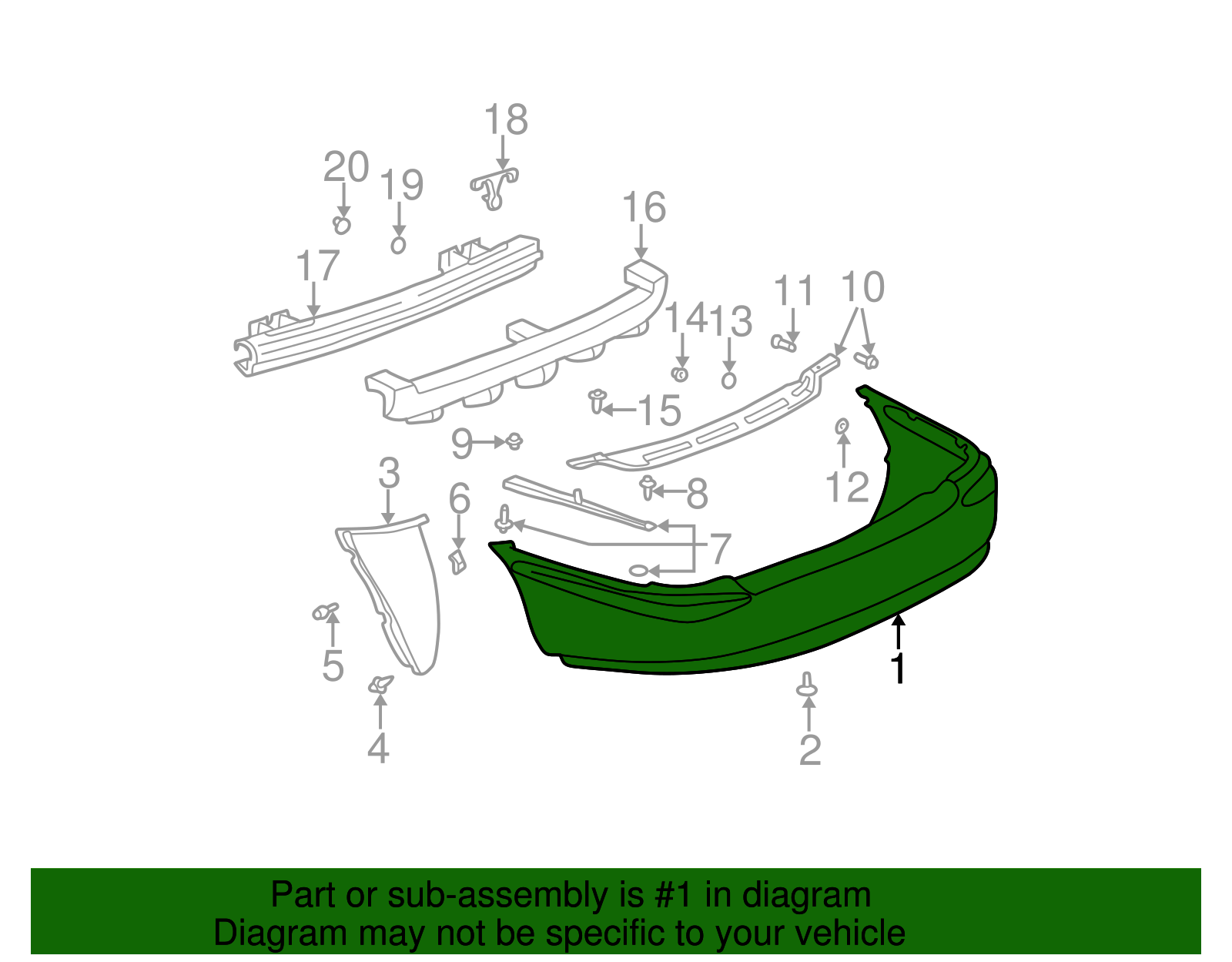 Bumper Cover - GM (25679892)