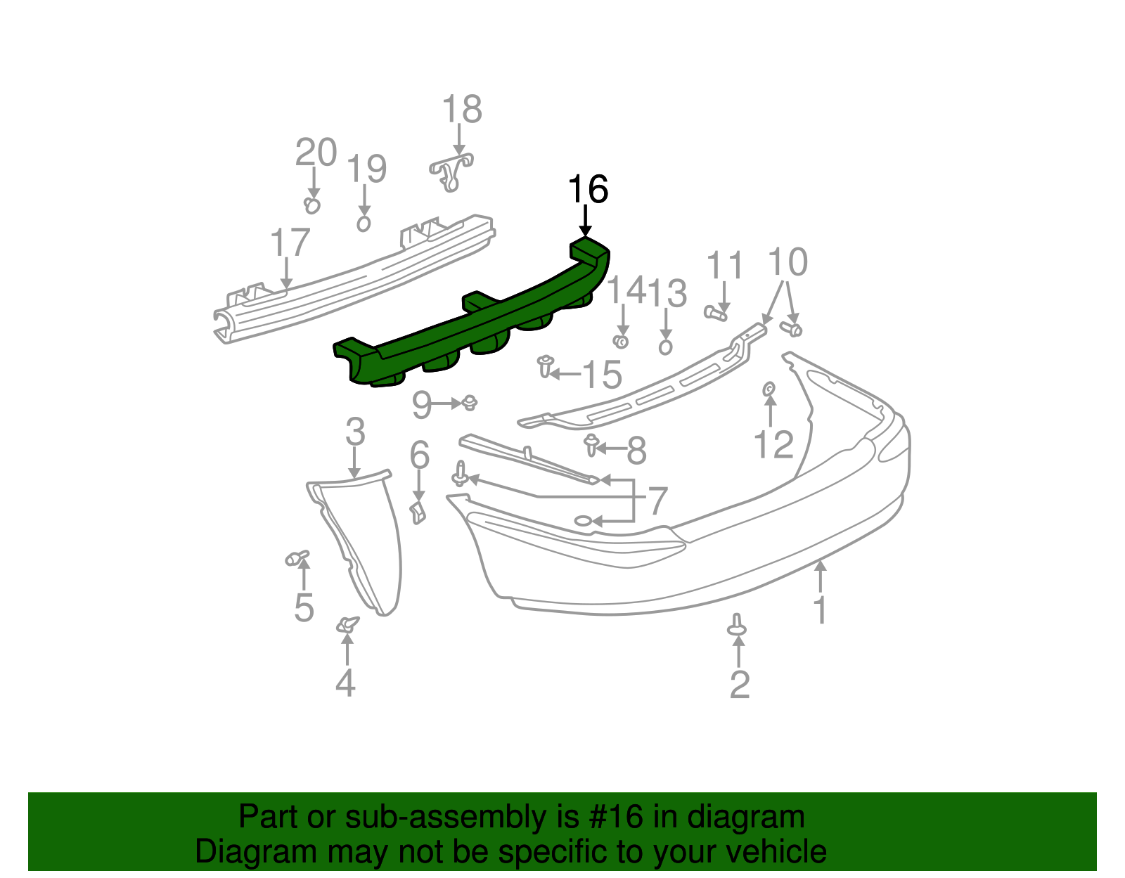 Energy Absorber - GM (25649535)