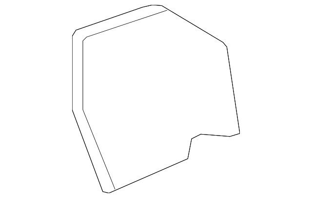 Medium Titanium Passenger Side Quarter Stowage Pocket Door - GM (95914656)