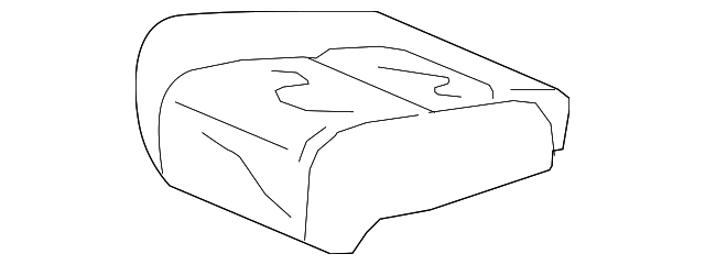 Honda Genuine 82131-SNF-A01ZB Seat Cushion Trim Cover Rear