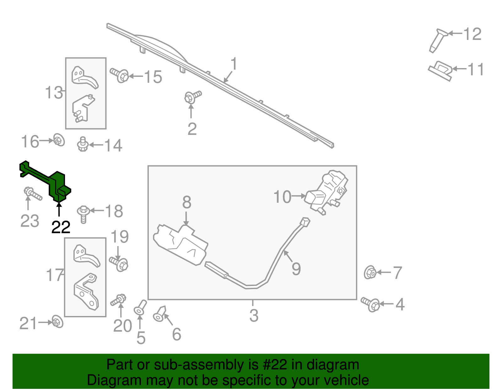 Door Check - Ford (GD9Z-5427204-A)