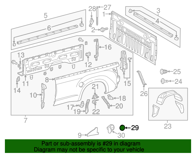 20142020 Toyota Tundra Fuel Door 773510C090 Toyota Parts Center