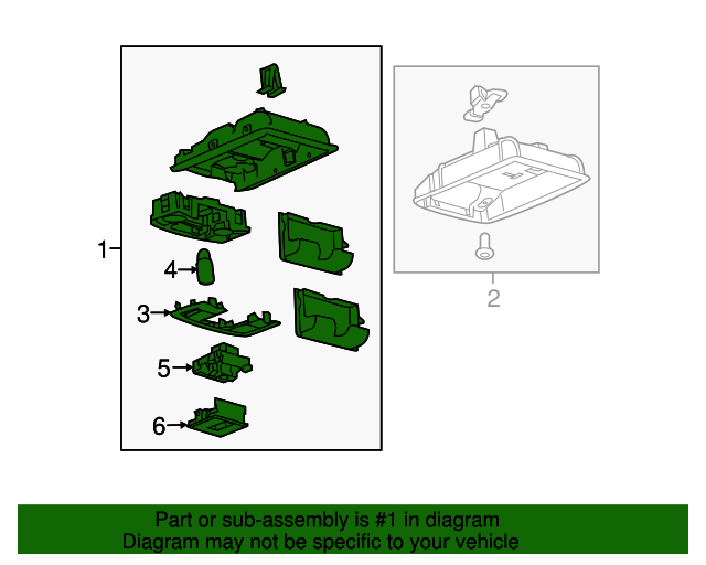 20112016 Ford Overhead Console BC3Z26519A70BA Varsity Ford