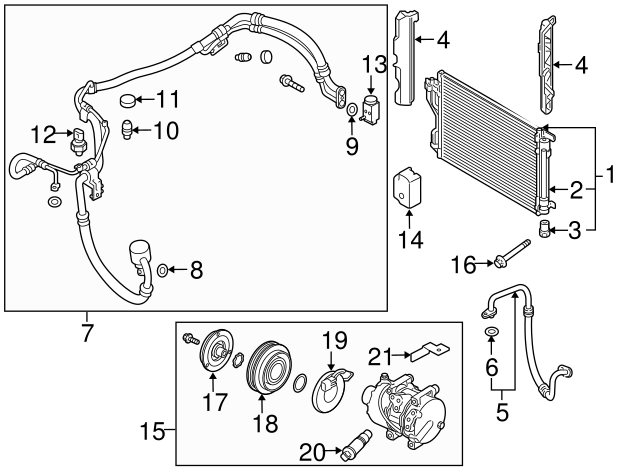97775-4W000 - A/C Refrigerant Suction Hose - 2015-2017 Hyundai Tucson ...