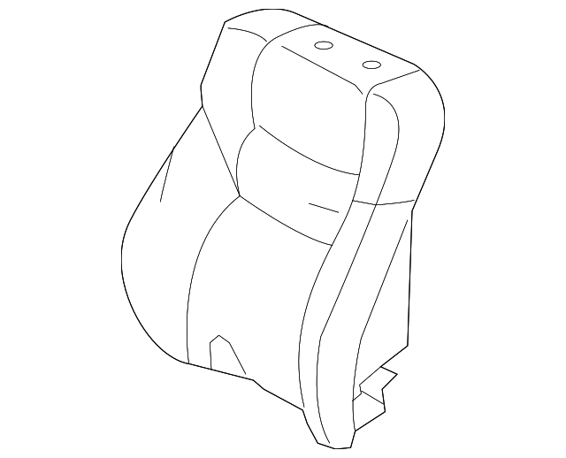 81521SVAA12ZA Cover, L Front SeatBack Trim *NH167L* (Side Airbag