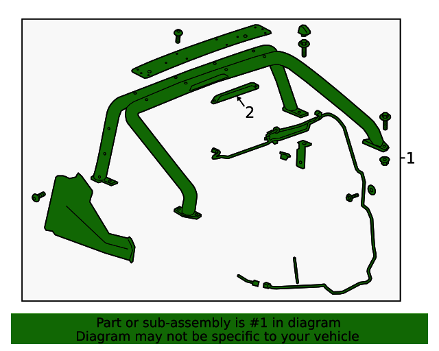 20192022 Chevrolet Bed Sport Bar, Silverado Script 85654295 GmPW