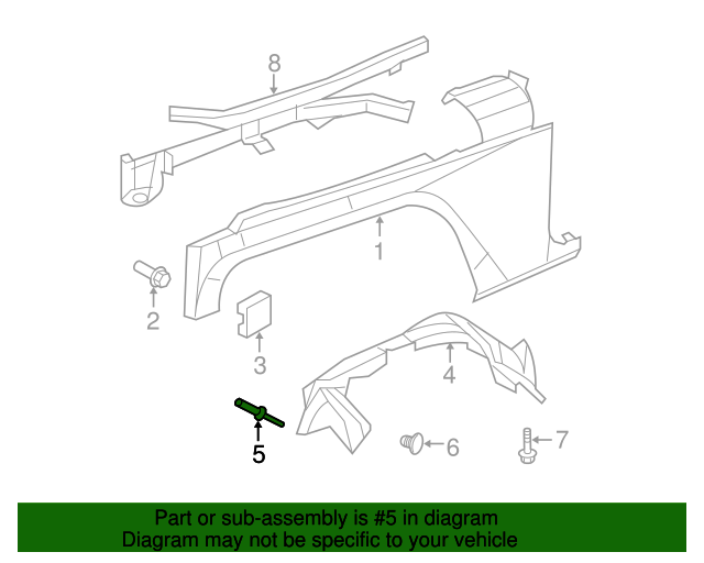 20082018 Jeep Fender Liner Rivet 06510088AA Mopar Parts Canada