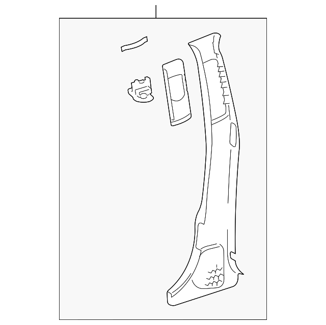 21691925 219-690-87-25-7H93 - Center Pillar Trim 2006 Mercedes-Benz | Mercedes ...