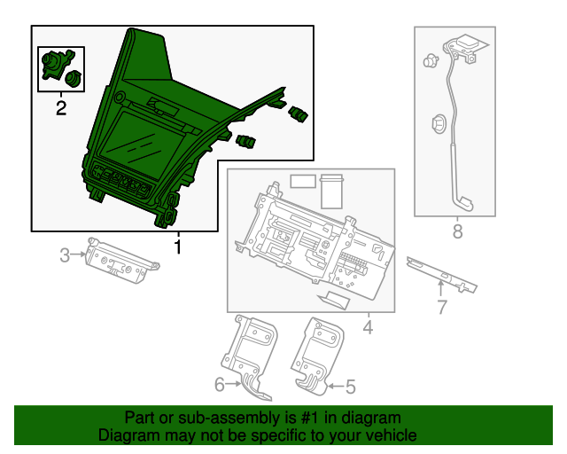 39541TY2A01 Panel Assembly (Coo) 20142015 Acura RLX All